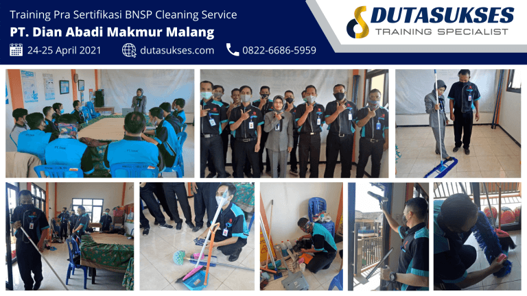 Training Pra Sertifikasi BNSP Cleaning Service di PT. Dian Abadi Makmur Malang